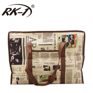 小玩子 RK-1 中型防水拉鍊提袋 購物 復古 文字 旅遊 造型 露營 收納 方便 簡約 造型 RK-1028