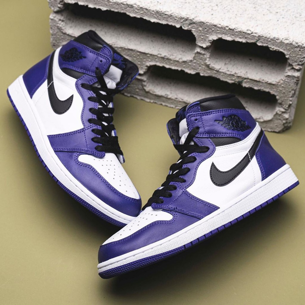 Ktq Nike Air Jordan 1 Og Aj1 白紫葡萄紫紫腳趾休閒鞋5550 500 蝦皮購物