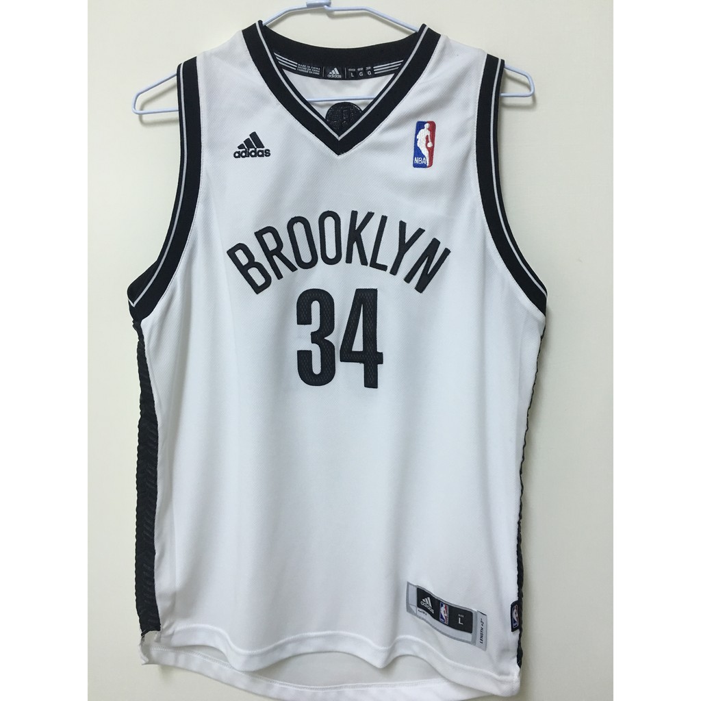 Adidas NBA Paul Pierce 籃網隊 白色 絕版電繡 青年版球衣 YL
