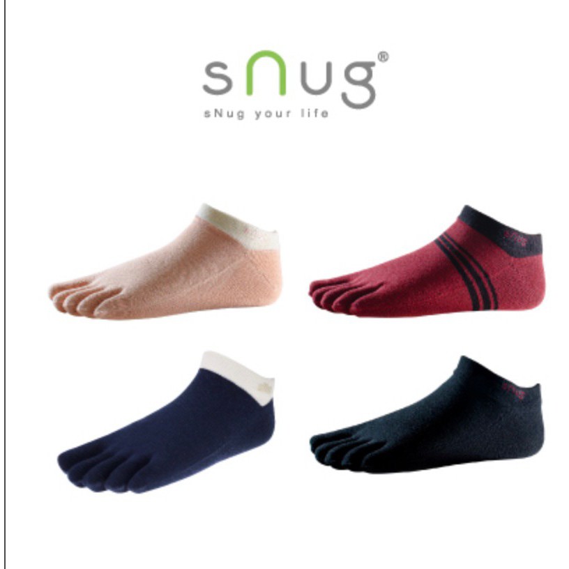 Snug[五趾船襪] 除臭襪  超級除臭吸汗永不鬆脫 腳臭剋星