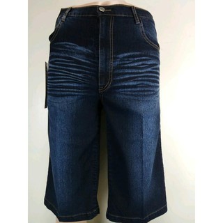 【平價服飾】臺灣製造「1906」藍色貓鬚刷白彈性牛仔短褲ykk 拉鍊(M-5L)