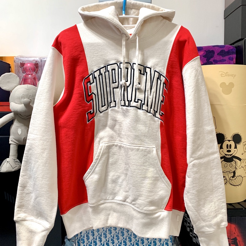 supreme paneled arc hooded sweatshirt