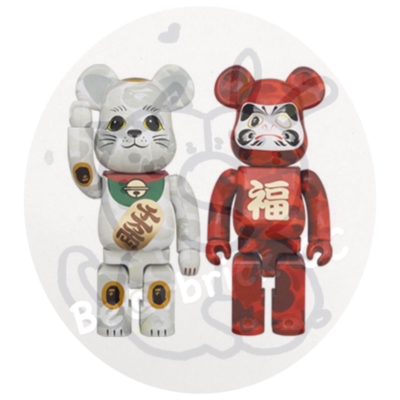 Be@rBrick 新年招財達摩 400% 一對