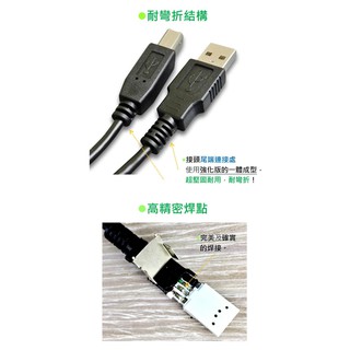 amber 3N無氧銅(OFC) USB印表機/事務機傳輸線材_USB-A公 x USB B-公_1.28公尺