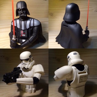 Starwars 星際大戰 黑武士 白兵 存錢筒