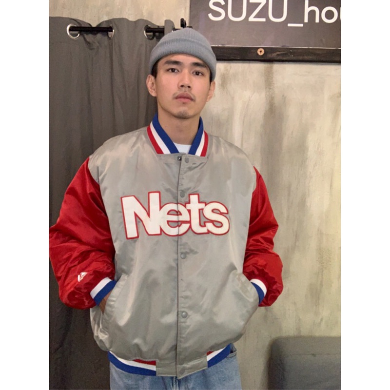 SUZU古著 :::紐澤西籃網隊防風外套:::  籃網 NET (1977-2012)