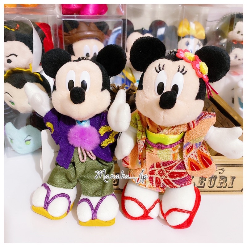 ［稀有絕版］日本東京迪士尼園區限定 2008 夏季 米老鼠 米奇米妮 和服 吊飾 浴衣 花火節 鑰匙圈 魔樂町JP日貨🎪