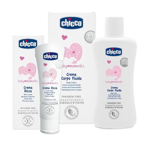 Chicco 寶貝嬰兒保濕乳霜+潤膚乳液特惠組[免運費]