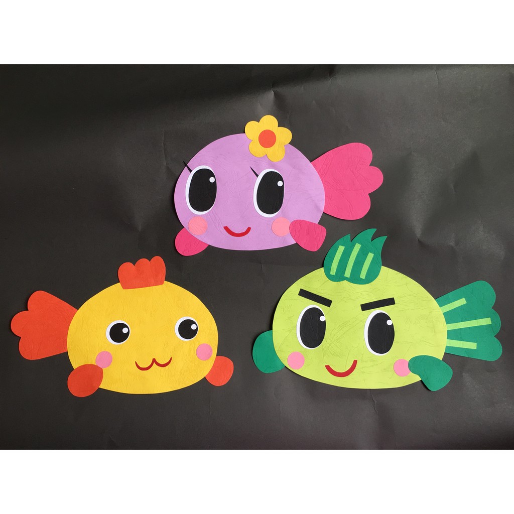 涵 手創紙雕no 115 金魚家族 蝦皮購物