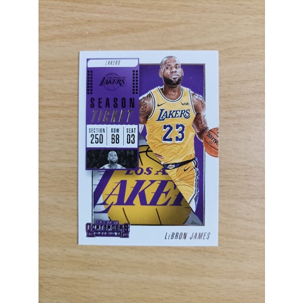 NBA Panini 球票造型球卡 LeBron James LBJ 球員卡