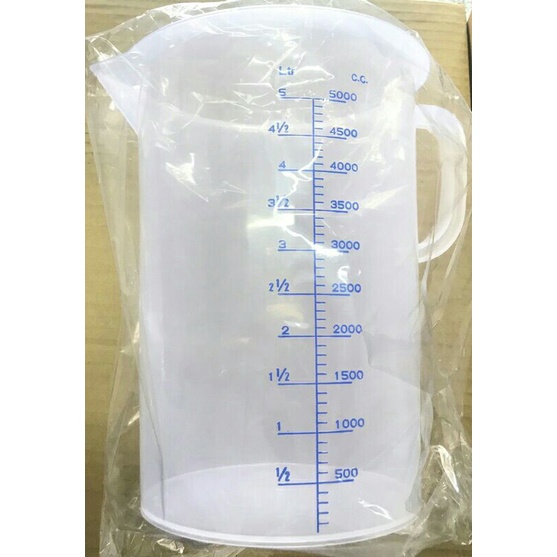 【玻璃維修廠】塑膠燒杯 3L 5L 塑膠有柄燒杯 PP燒杯 燒杯