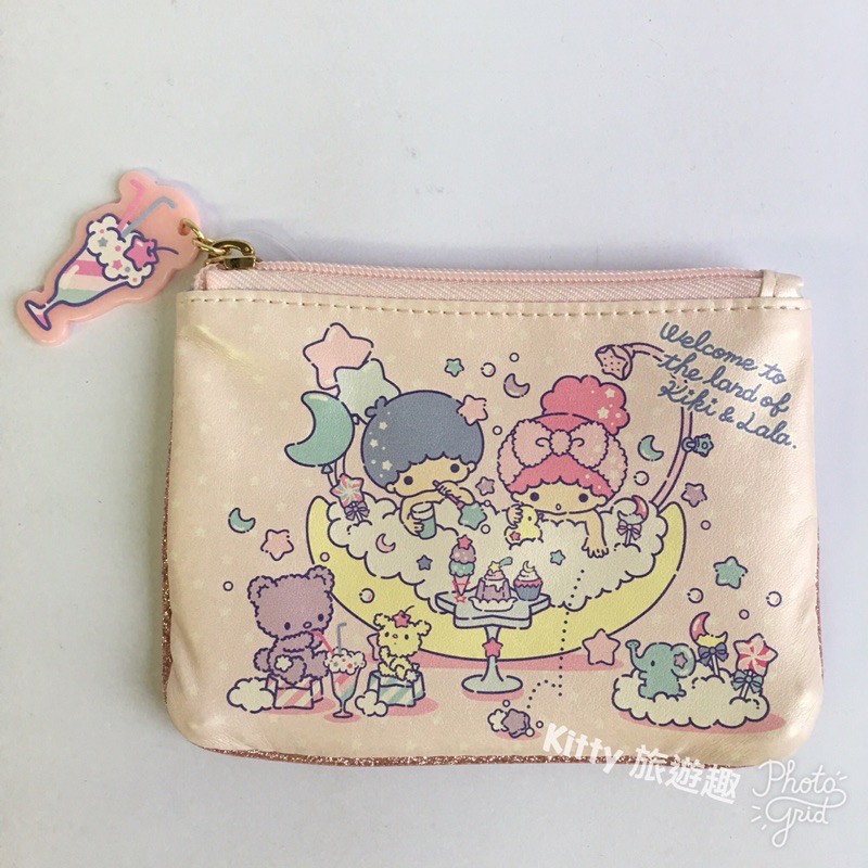 [Kitty 旅遊趣] Kikilala 面紙化妝包 雙子星 沐浴 萬用包 女性用品包 面紙包 小錢包