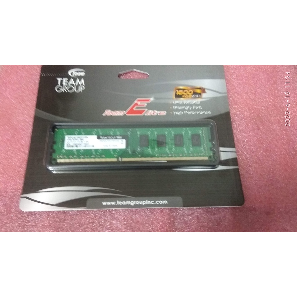 賣十銓TED34G1600C1BK DDR3-1600 4G 記憶體一隻125