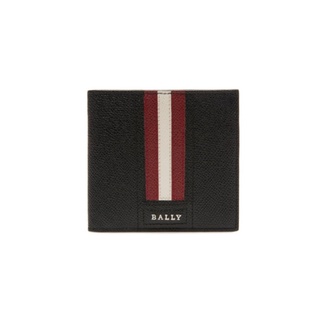 免稅商品出清【優惠商品】BALLY TRASAI 黑色牛皮8卡短夾