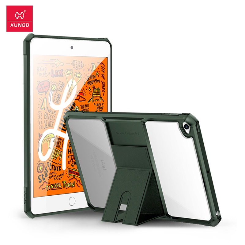 Xundd 移動支架透明防震保險槓輕薄平板電腦保護套適用於 iPad Mini 4 5