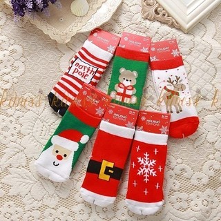 可愛聖誕公公加厚保暖毛圈襪 寶寶禮物襪 【WC024】