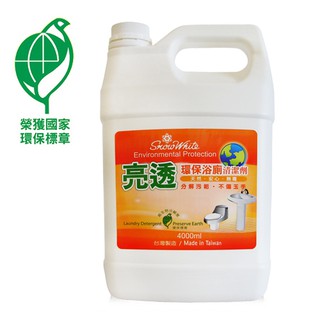 白雪-環保浴廁清潔劑(4000ml) 分解水垢 分解尿垢 抗菌消毒 環保標章