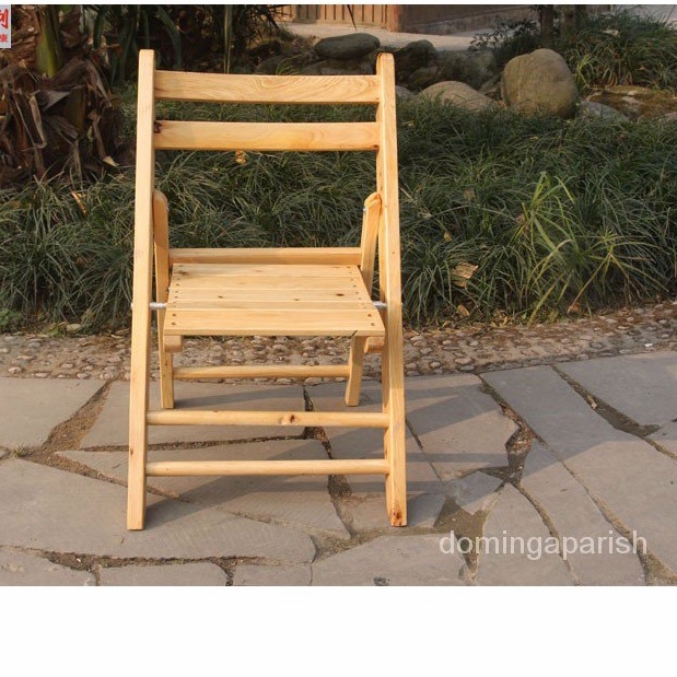 【免運】“淘銀家 實木椅“ 純柏木實木折疊凳椅子釣魚板凳子便攜式兒童成人折疊椅靠背椅