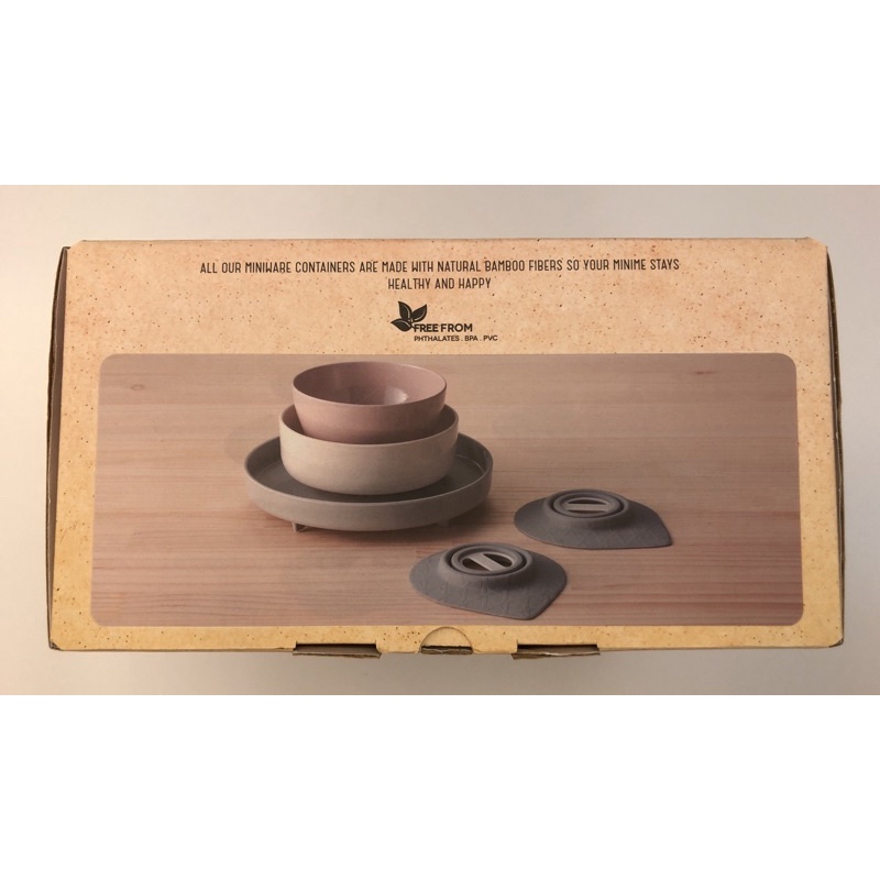 Miniware 天然寶貝碗 - 竹纖維天然兒童學習餐具五件組