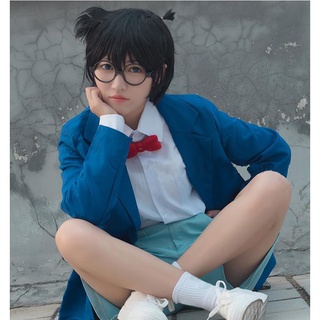 【臺灣 出貨】柯南cos服 工藤新一偵探服 cos服 COS服裝 學生 cosplay 動漫 名偵探柯南同款大人兒童套裝