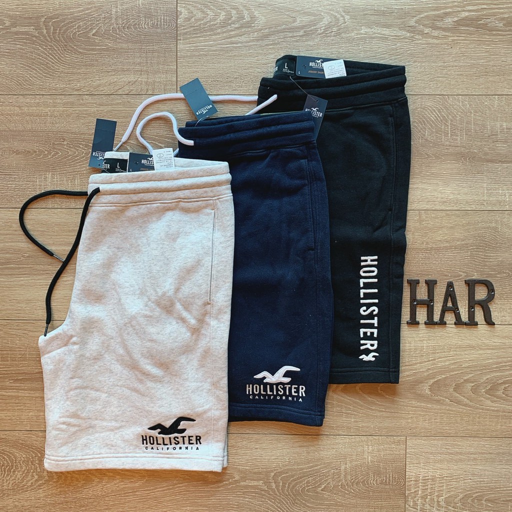 [海鹿馬] Hollister 海鷗 短褲 棉褲 棉短褲 刺繡海鷗 logo 新款