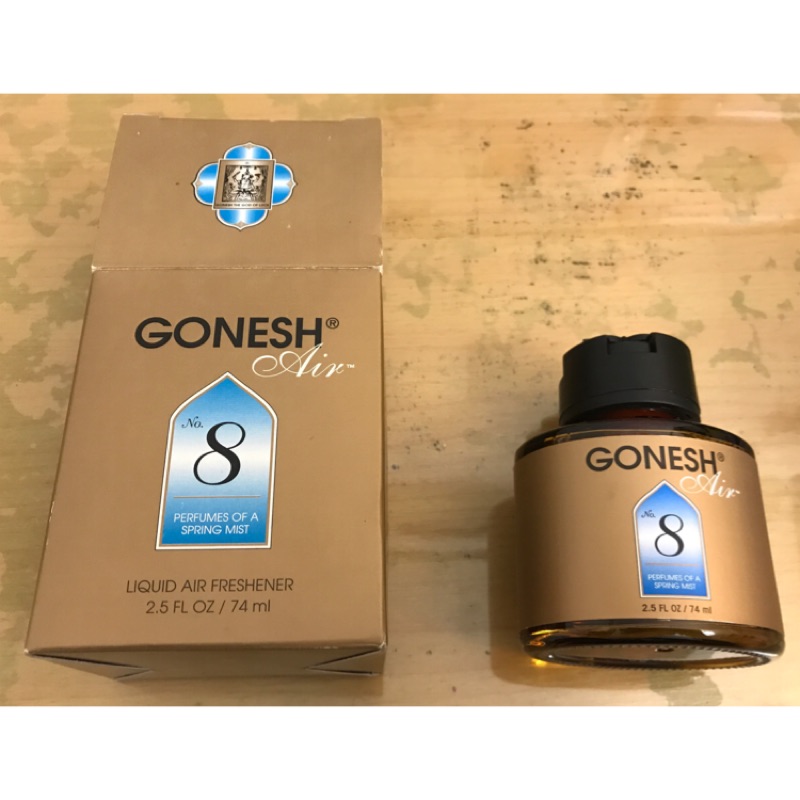 日本GONESH 8號春之薄霧 精油瓶 空氣芳香罐（液體） 汽車用線香氛擴香 74ml