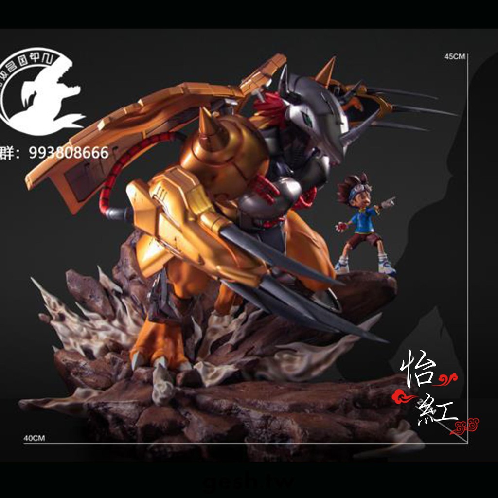 簡約 范 二次空間戰斗暴龍獸八神太一數碼暴龍寶貝gk 限量雕像手辦模型 蝦皮購物