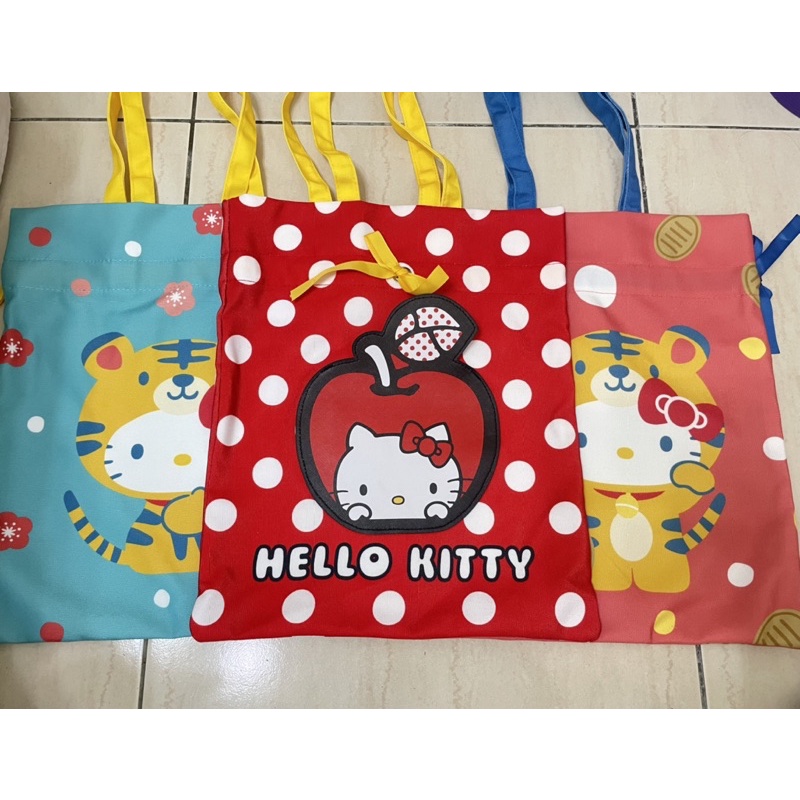 7-11 Hello Kitty 肩背束口袋 手提袋 環保袋