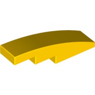 LEGO 6024715 11153 61678 黃色 1x4 弧面 曲面磚 Bright Yellow