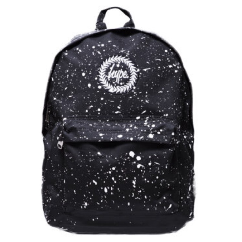 【HYPE TAIWAN】BLACK WITH WHITE SPECKLE BACKPACK 白潑漆 後背包 黑