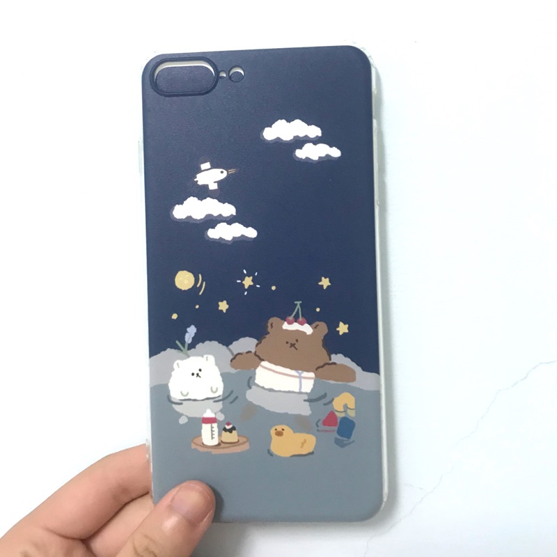 全新 Iphone7/8 Plus 質感藍色熊熊手機殼