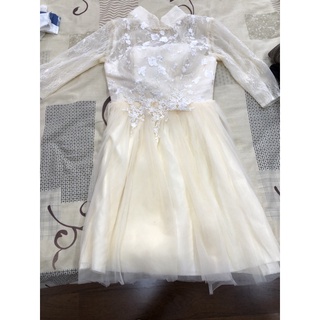 米色伴娘服 小禮服正式服裝 謝師宴