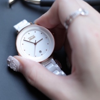 NATURALLY JOJO - 白面玫金殼白陶瓷錶JO96926-80R 女錶