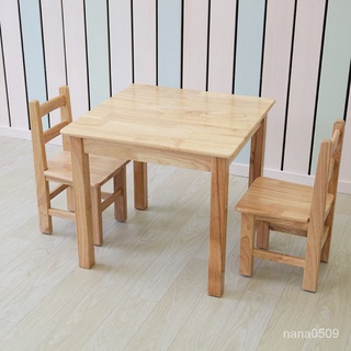 【手工桌 熱賣】幼兒園桌椅木質小方桌半圓桌實木組閤桌兒童實木課桌椅可傢具 HHUK