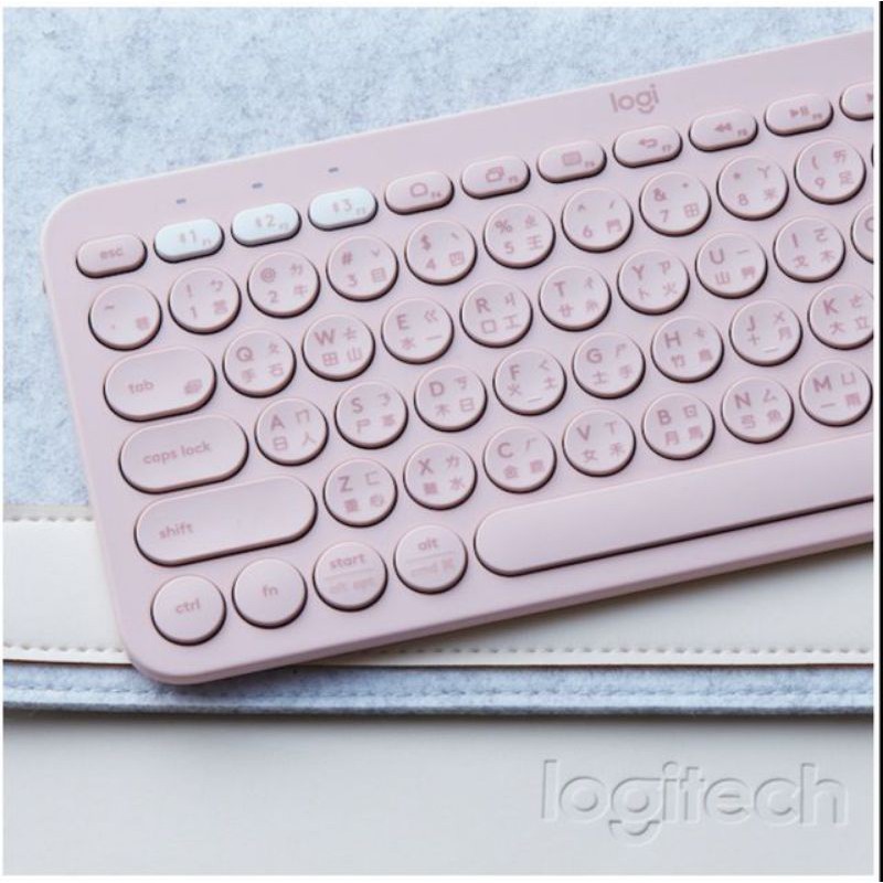 近全新 羅技k380 粉嫩藍牙鍵盤 附贈鍵盤防塵膜 ipad 特價 網紅