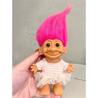 美國🇺🇸1980s VTG troll doll 洋裝 女孩 醜娃 巨魔娃娃 幸運小子 古董玩具 Russ