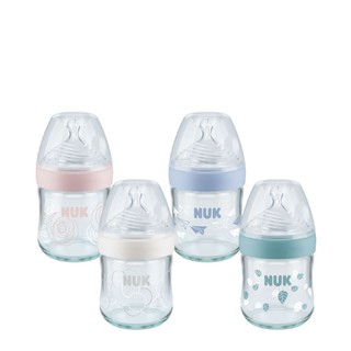 【特價】德國NUK-NATURE SENSE自然母感玻璃寬口奶瓶120ml-隨機出貨