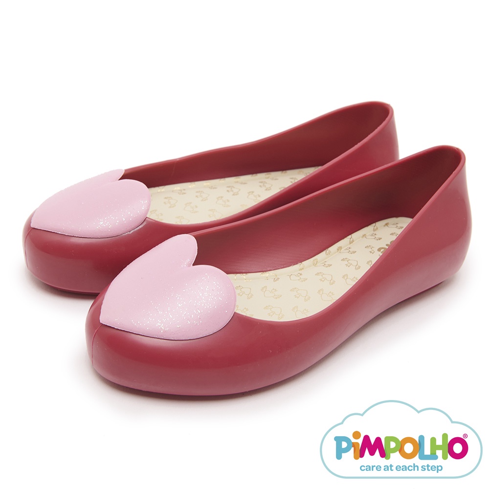 Pimpolho 夏日愛心娃娃鞋-童-紅色/粉