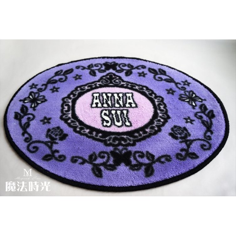 魔法時光 Anna Sui 安娜蘇紫薔薇花蝴蝶地墊 魔法地墊 紫色薔薇12 腳踏墊 地毯 蝦皮購物
