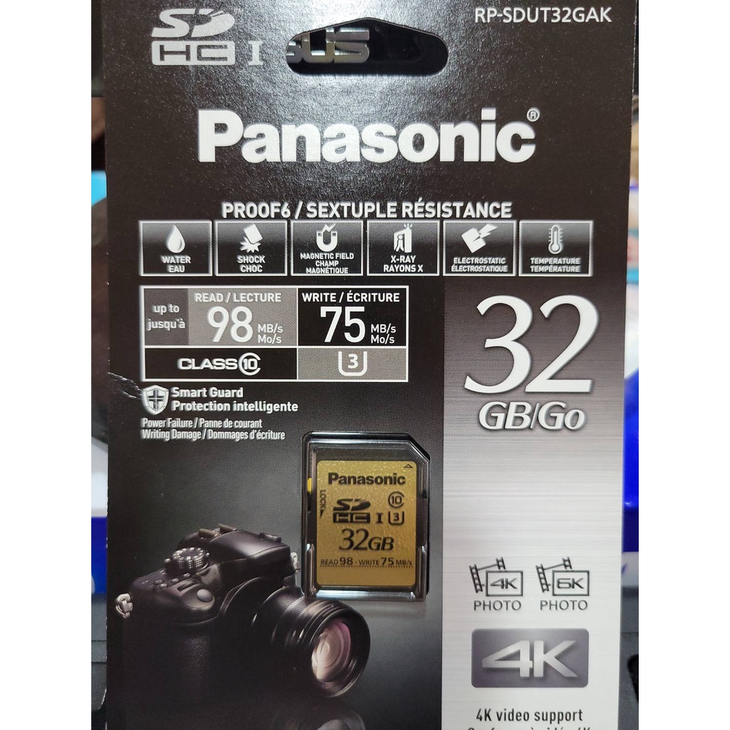 全新 Panasonic SDHC 32GB Class10 U3