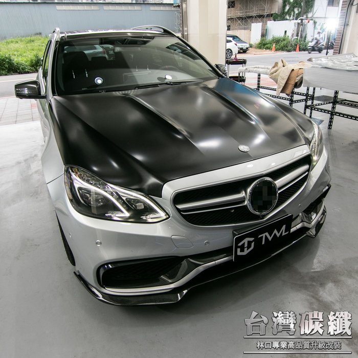 TWL台灣碳纖 BENZ賓士 W212 14 15 16 13 17年小改款E63 AMG 鋁合金 引擎蓋 E250