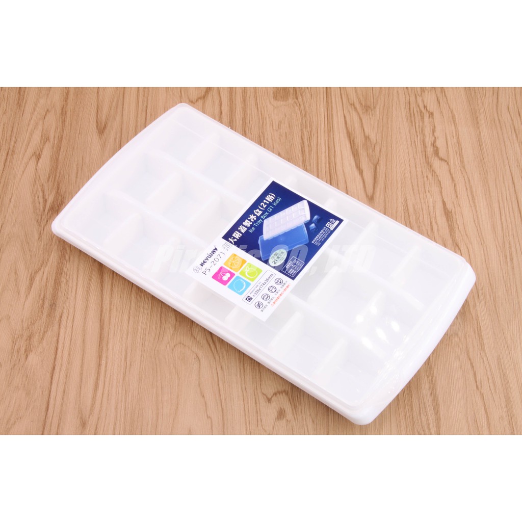 【南陽貿易】KEYWAY 聯府 超大 附蓋 21格 製冰盒 P5-2071 冰塊盒 冰塊模具 冰磚盒 製冰