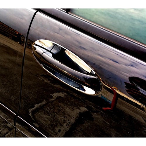 Benz 賓士 S211 E350 E500 E55 E550 02~09 改裝鍍鉻銀 車門把手防刮門碗內襯