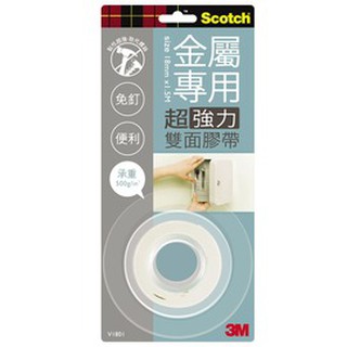 3M Scotch VHB超強力雙面膠帶-金屬專用18mm(V1801)