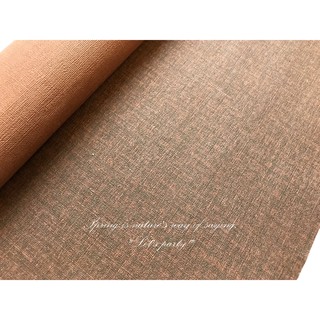 REPL) 深棕色 咖啡色 仿布紋 包裝紙 包裝 緞帶 禮物 WP
