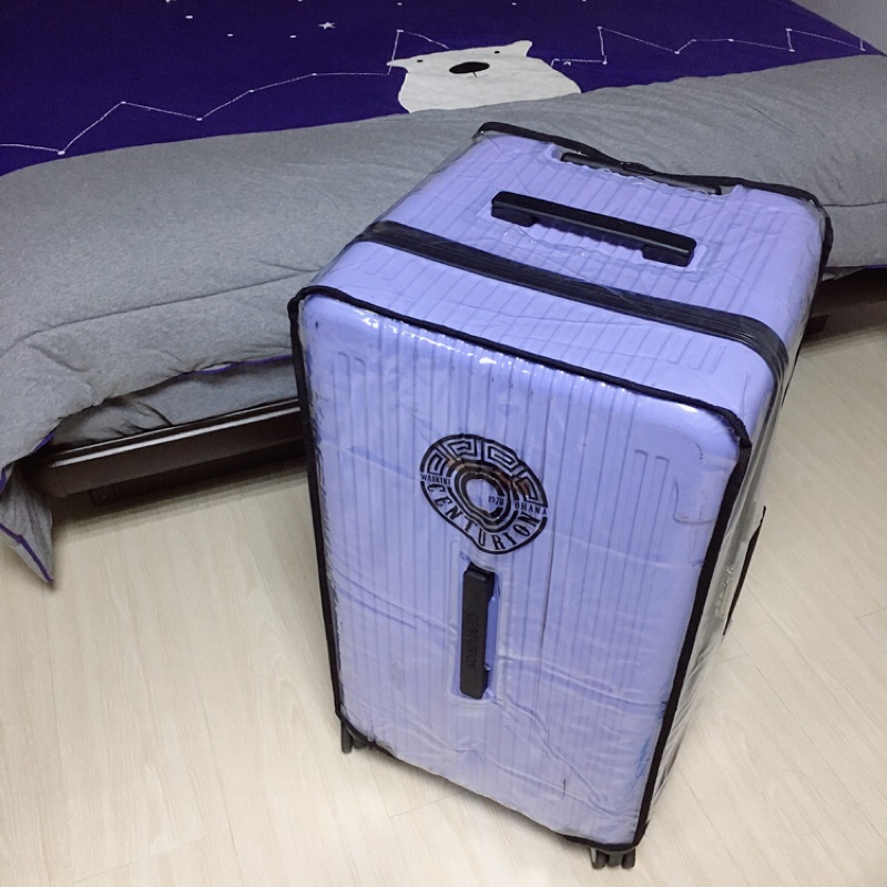 Centurion百夫長C-CEA哥倫比亞（淡紫）29吋拉鍊款克魯斯胖胖箱+行李箱透明保護套。二手。用過一次