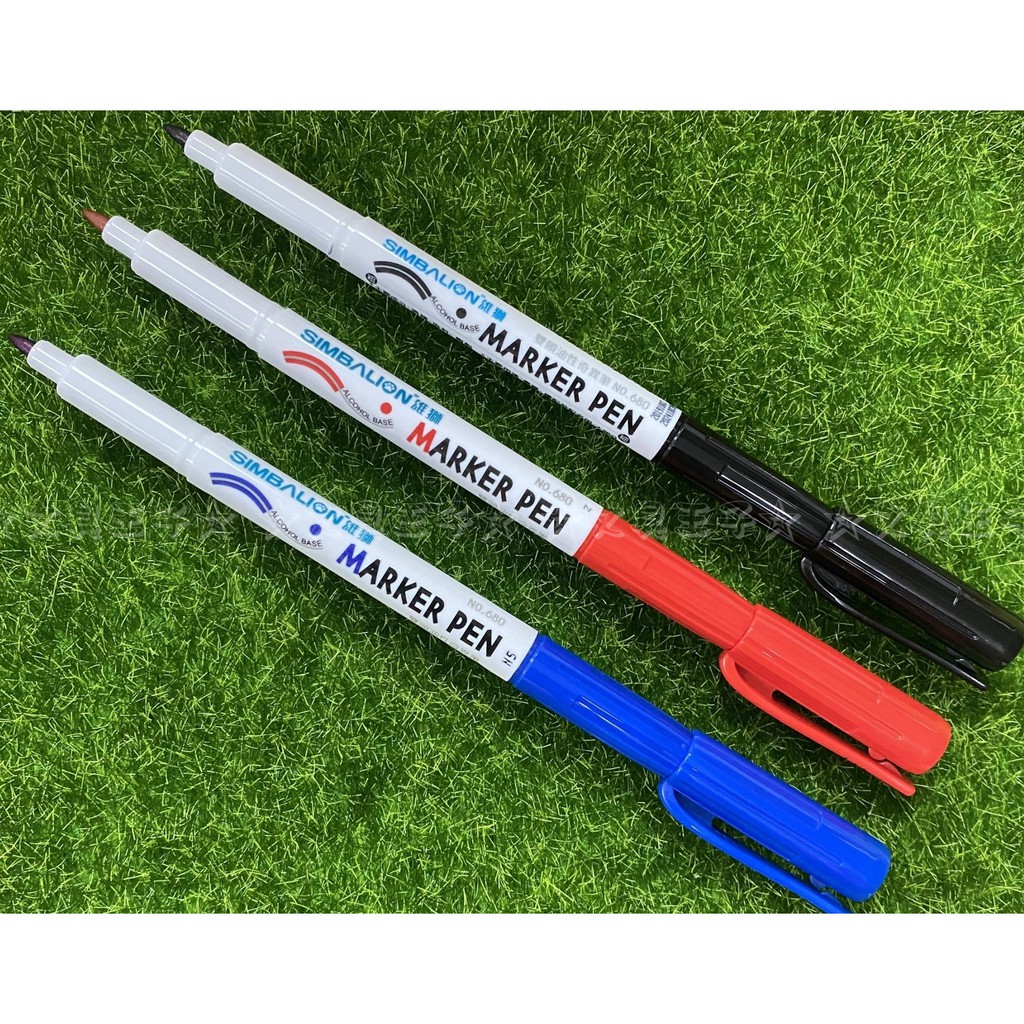 雄獅 SIMBALION NO.680 雙頭油性奇異筆/記號筆