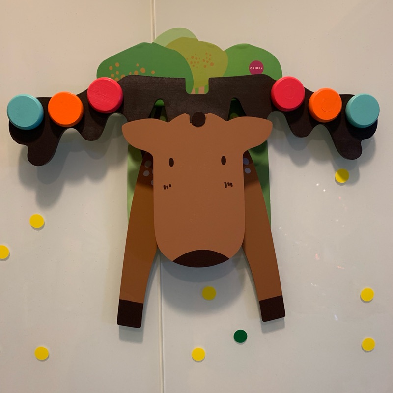 二手新加坡 ORIBEL 創意壁貼玩具- Goofy Moose 麋鹿天秤