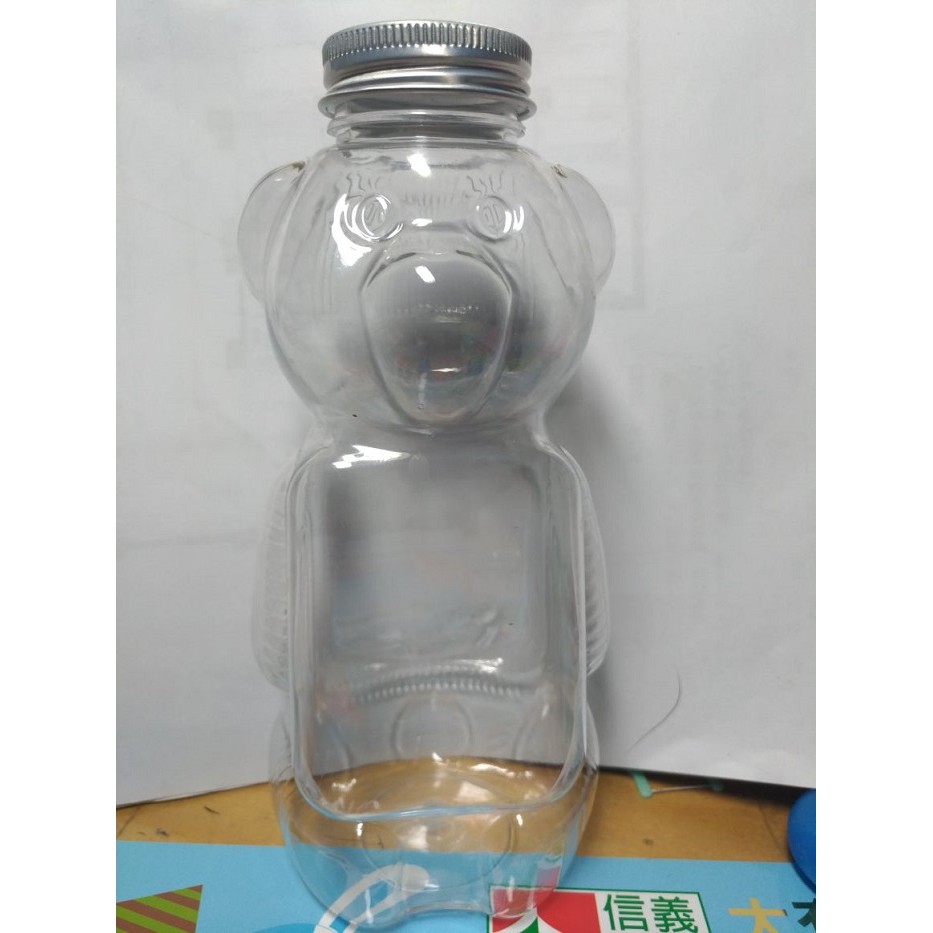 500ml大熊瓶 小熊維尼 塑膠瓶 造型瓶 PET瓶