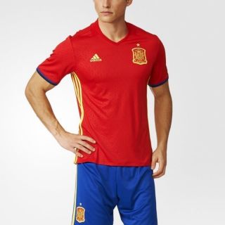 超低折扣下殺價ADIDAS 愛迪達 歐洲盃西班牙國家隊主場足球 上衣AI4411